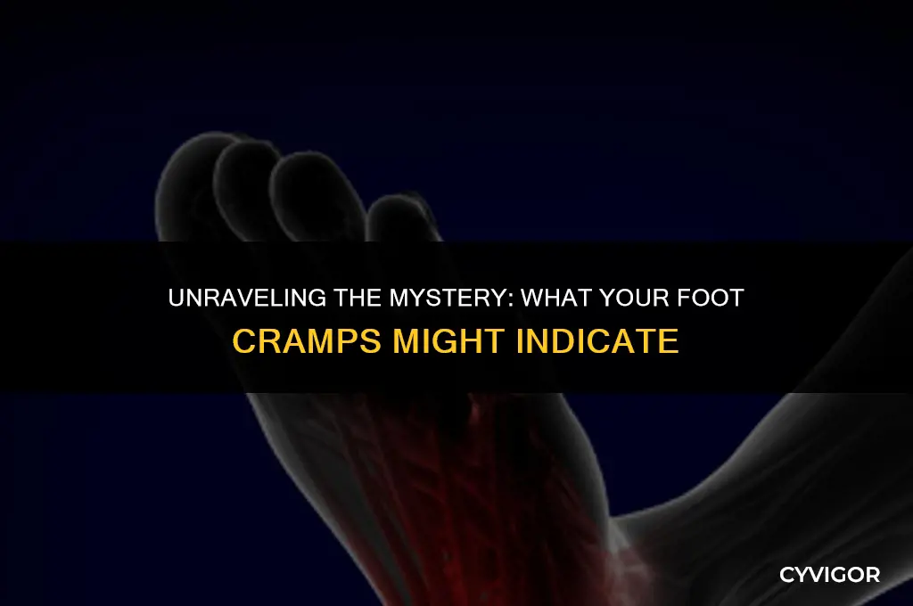 what are foot cramps a sign of