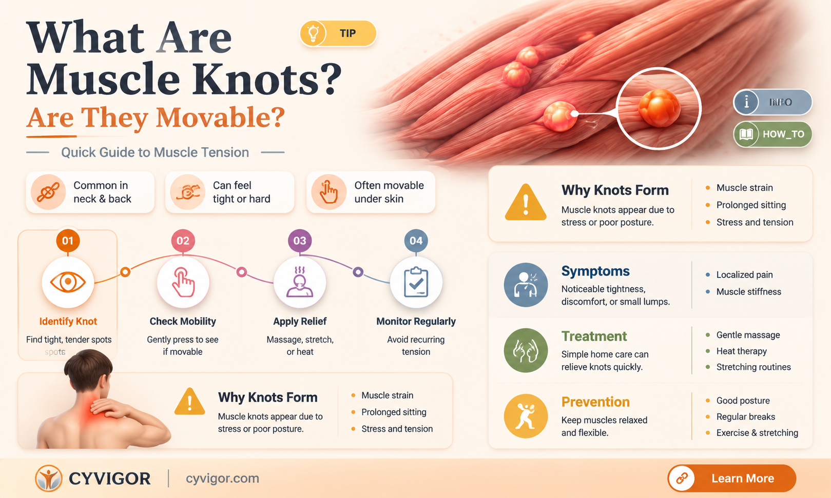 are muscle knots movable