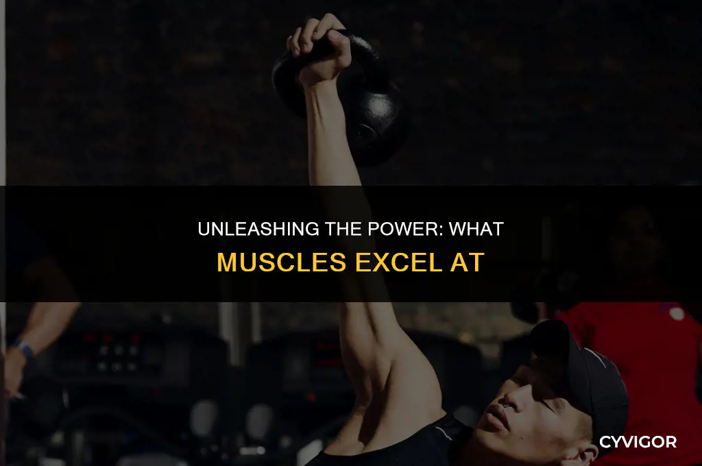 what are muscles good at