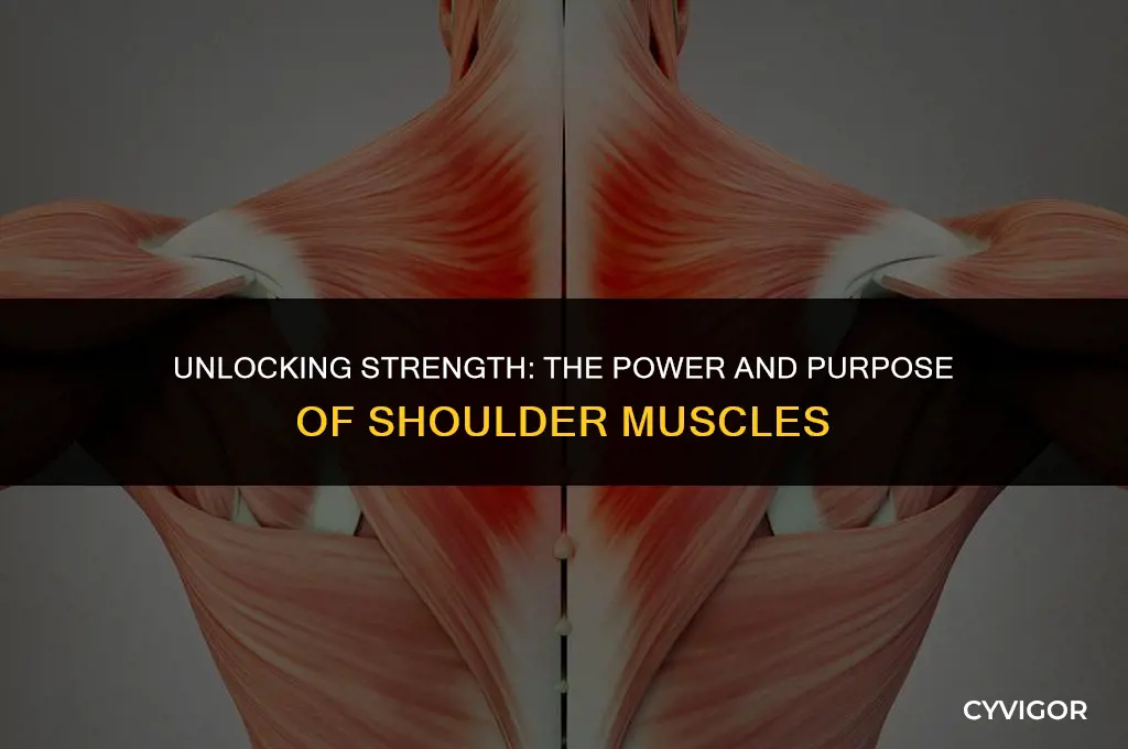 what are shoulder muscles good for