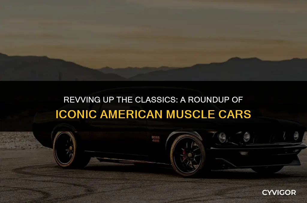 what are some good american muscle cars