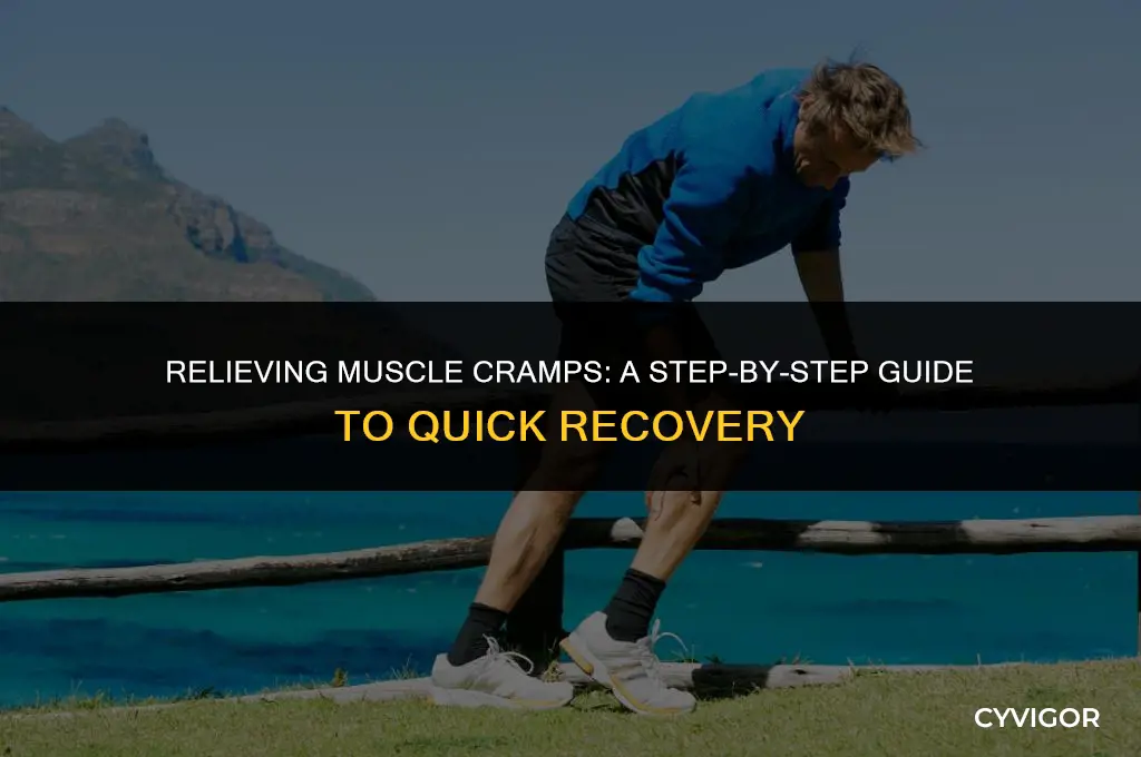 what are the steps to take for a muscle cramp