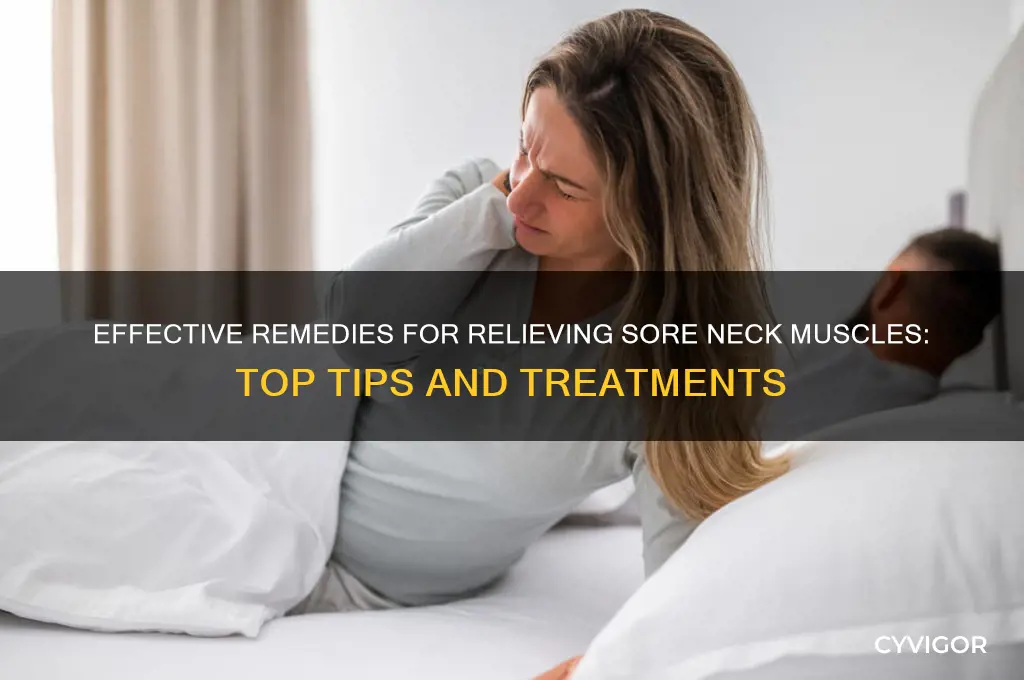 what best to take for sore muscles neck