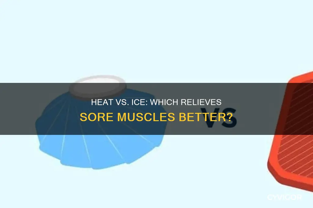 what better heat first or ice for sore muscles
