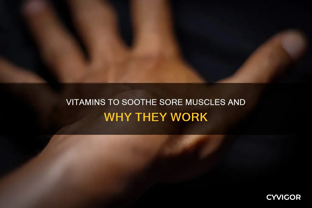 what bitamin deficiency causes sore muscles