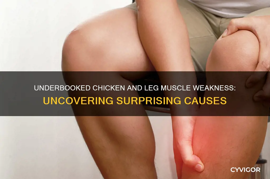 what can cause muscle weakness in legs underbooked chicken