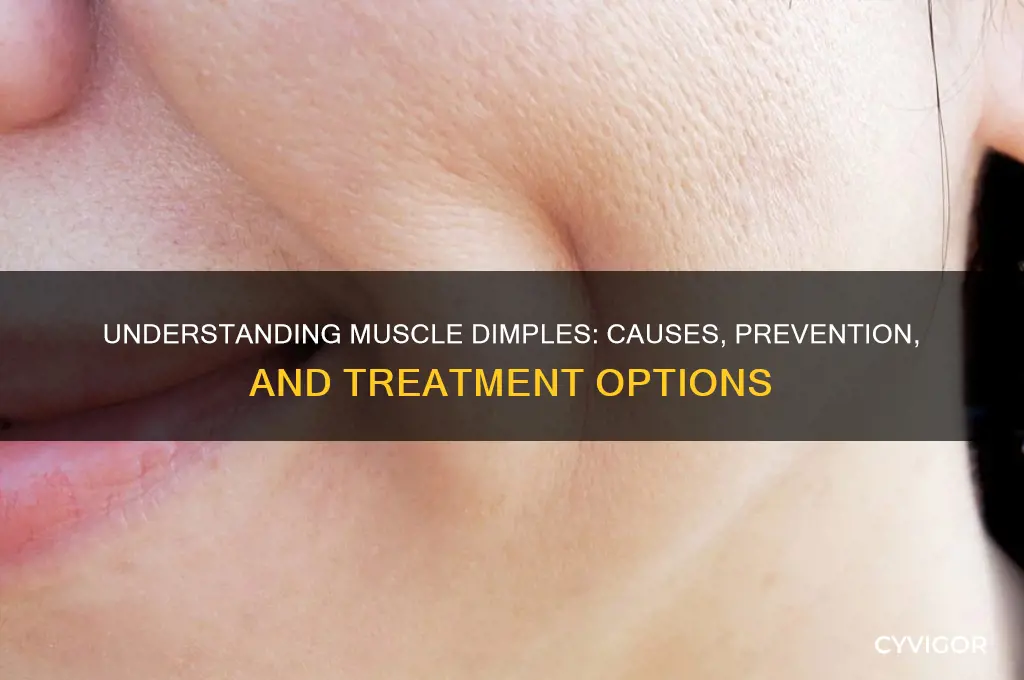 what can causes muscle dimples