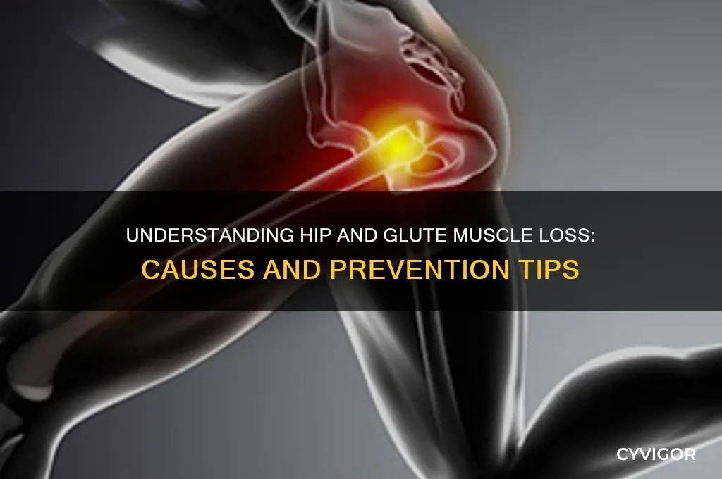 what cause muscle loss in the hip and bottom are