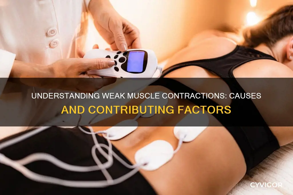 what cause weak muscle contraction