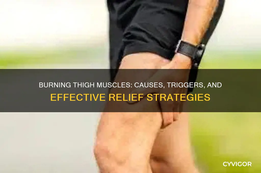 what causes a burning sensation in your thigh muscle