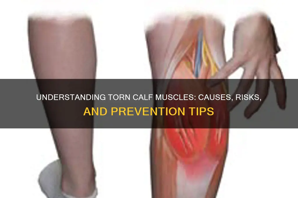 what causes a torn calf muscle