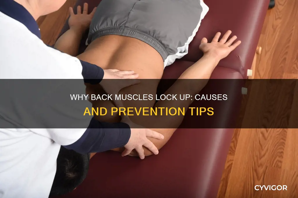 what causes back muscles to lock up