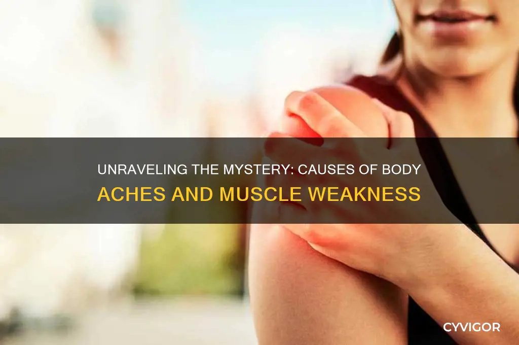 what causes body aches and muscle weakness