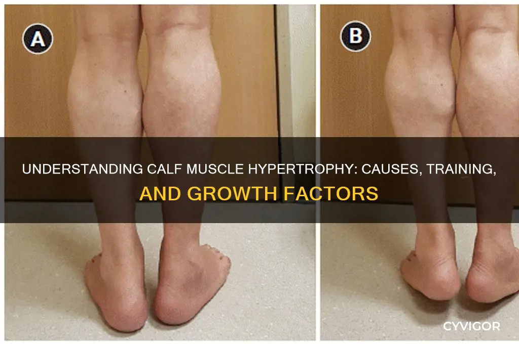 what causes calf muscle hypertrophy