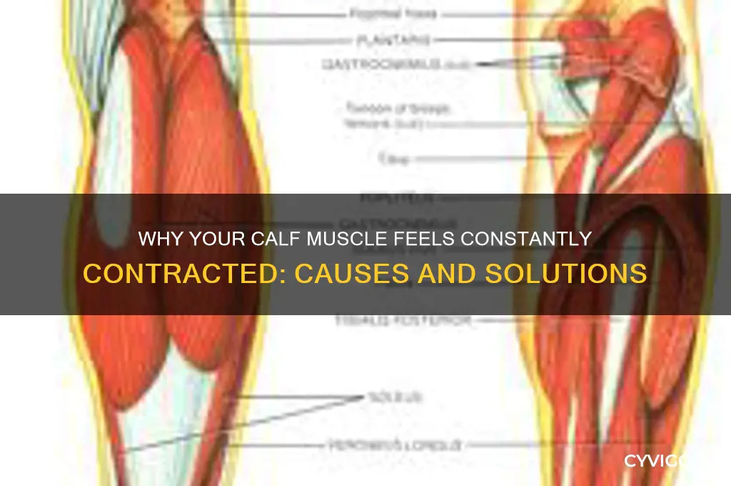 what causes calf muscle to feel it is contractd