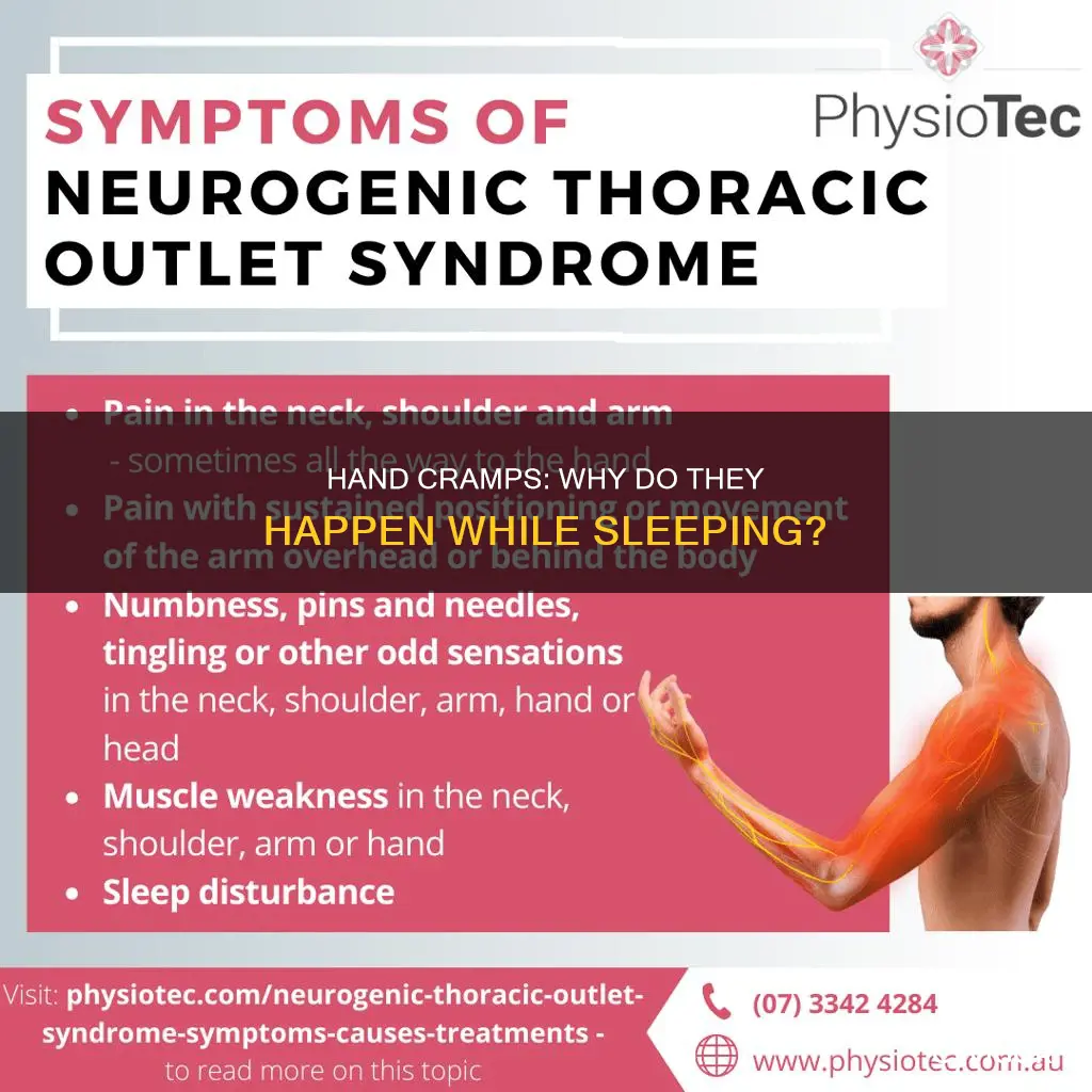 what causes cramps in hands when sleeping