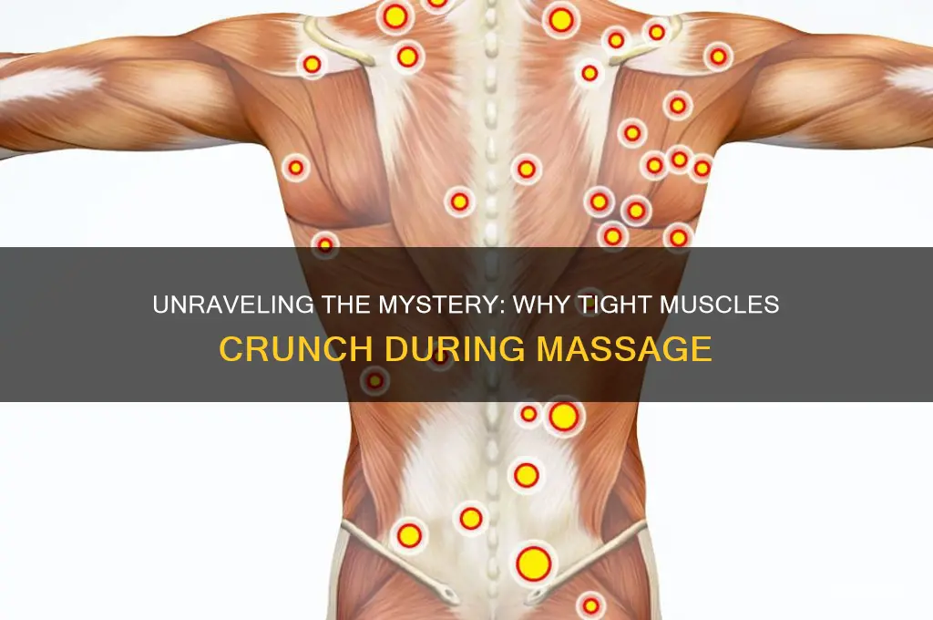 what causes crunching in tight muscles during massage