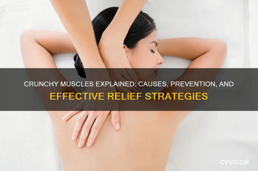 what causes crunchy muscles