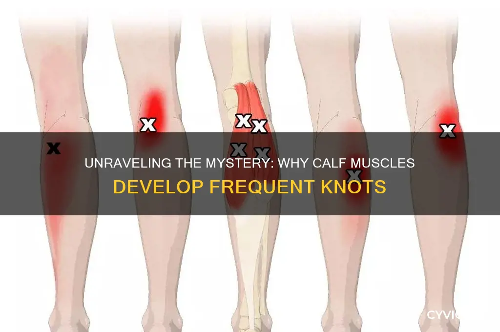 what causes frequent muscle knots in the calves of legs