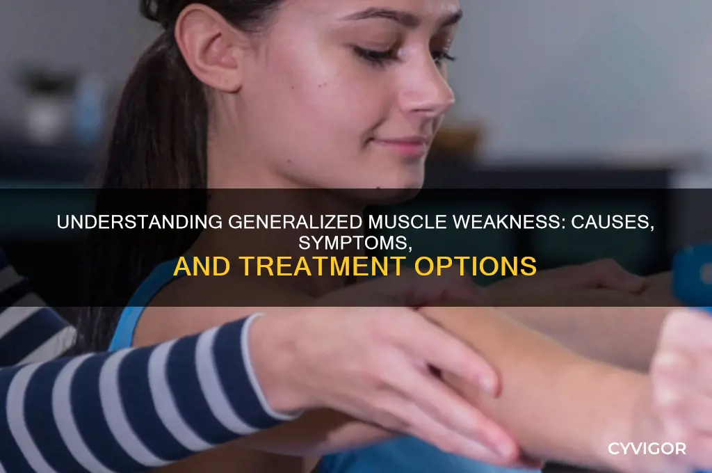 what causes generalized muscle weakness