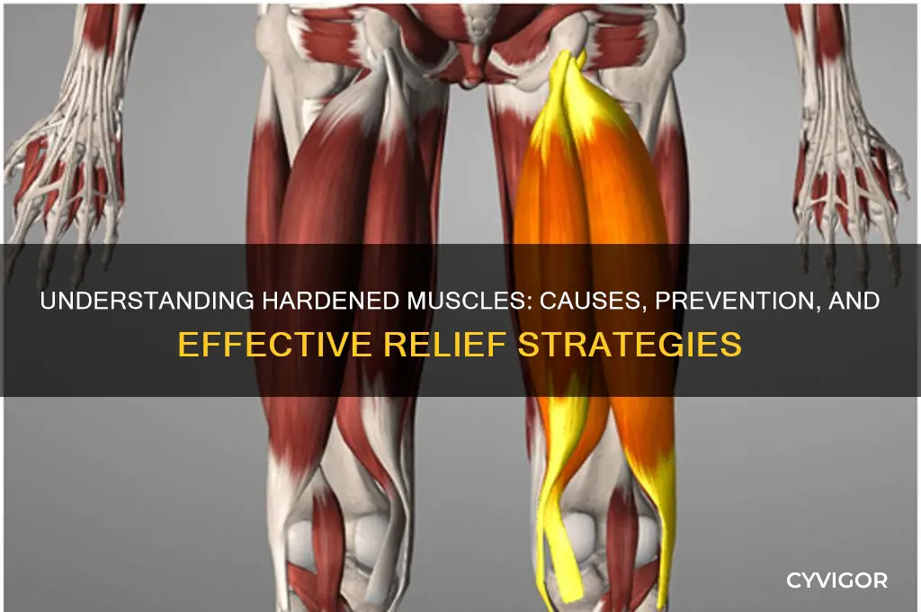 what causes hardened muscles