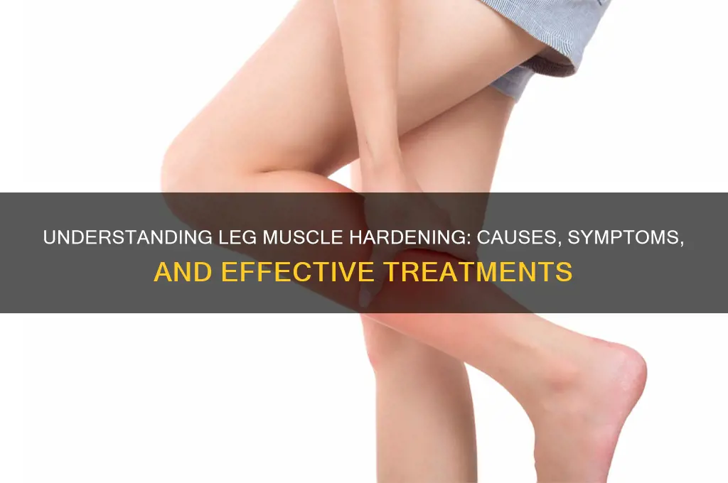 what causes hardening of leg muscles