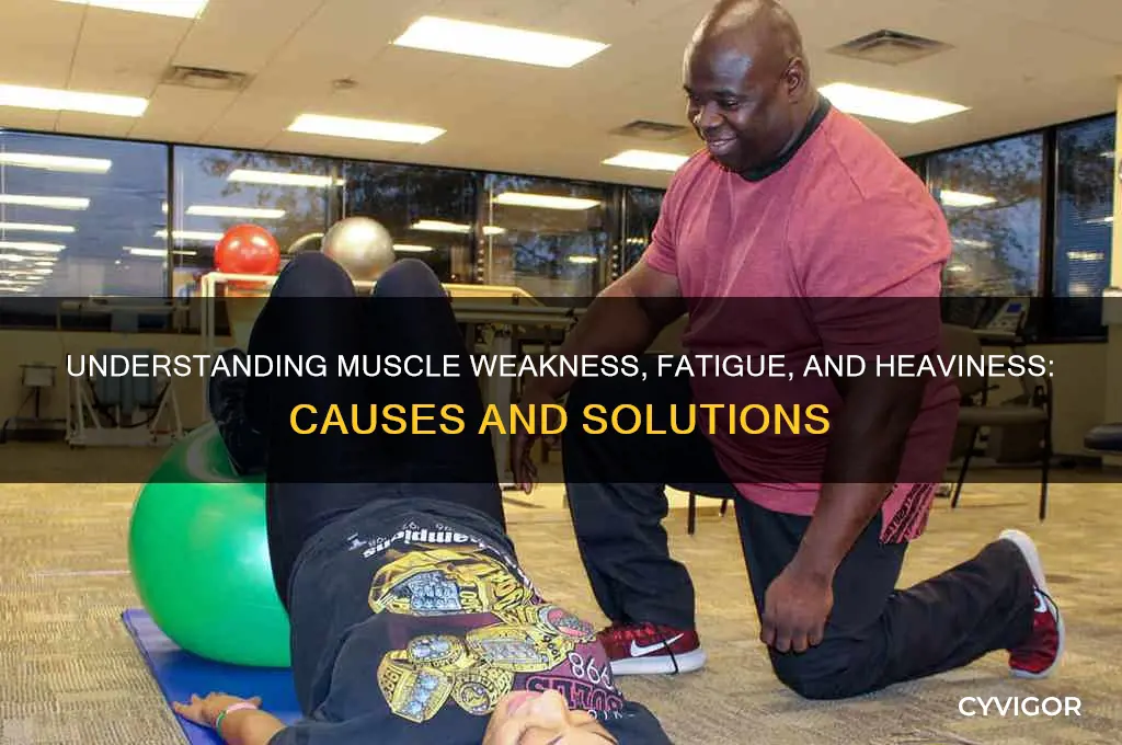what causes heaviness muscle weakness fatigue