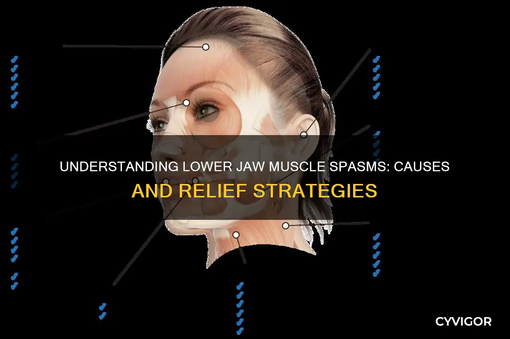 what causes horrible muscle spasms in lower jaw