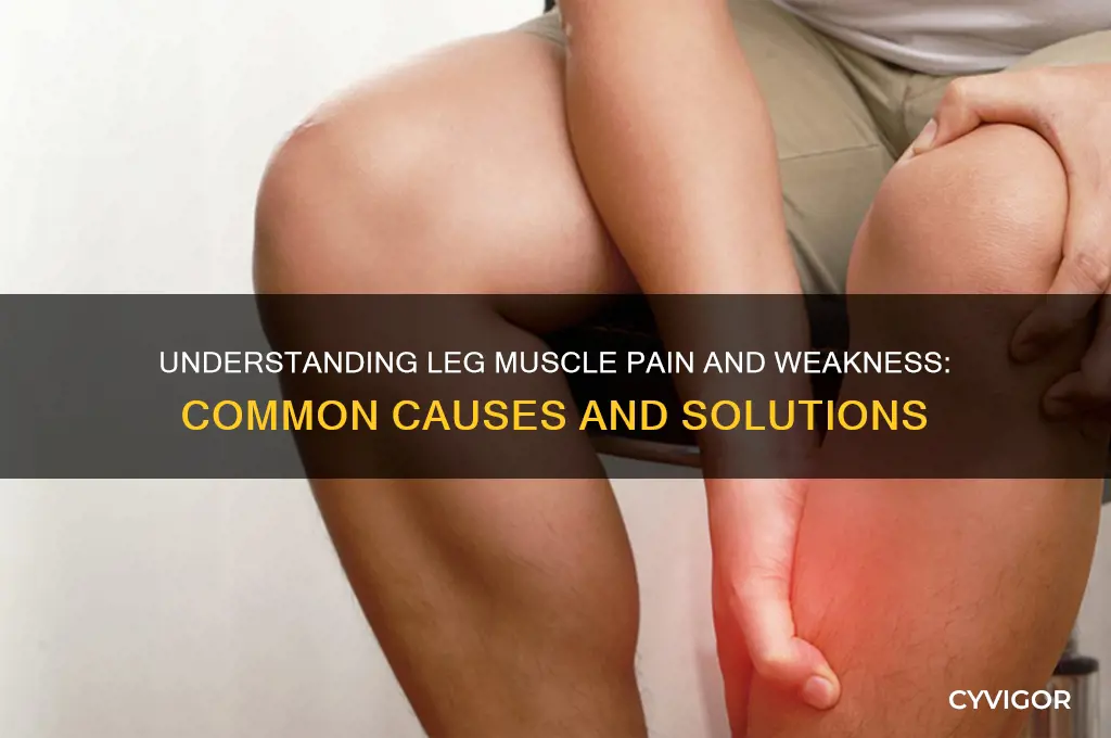 what causes leg muscle pain and weakness