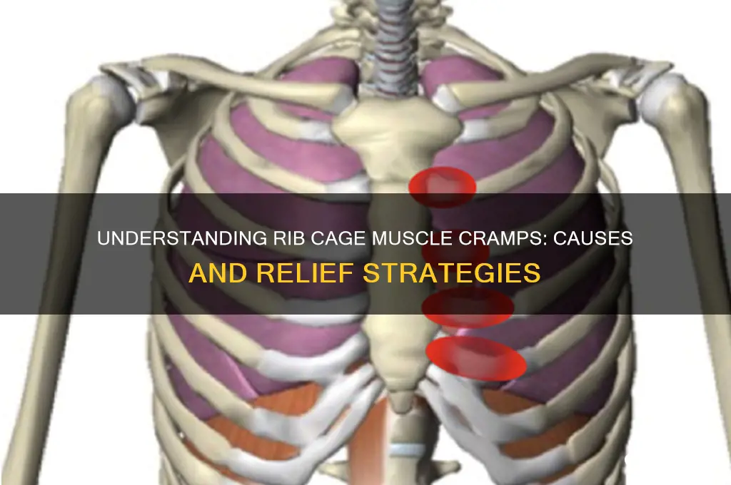 what causes muscle cramps around rib cage