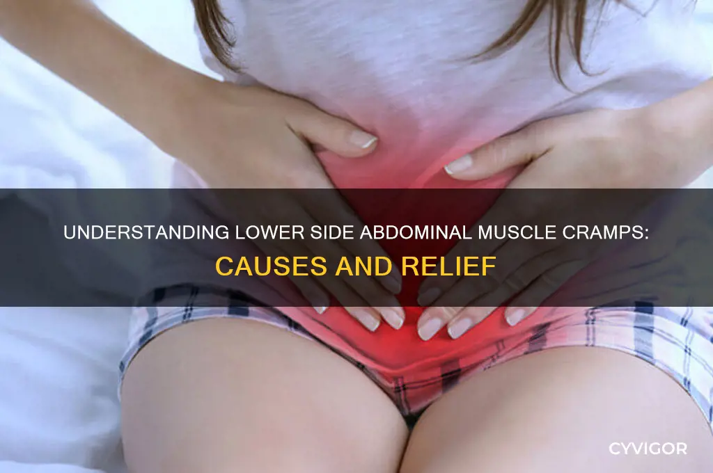 what causes muscle cramps in lower sid ob abdomen