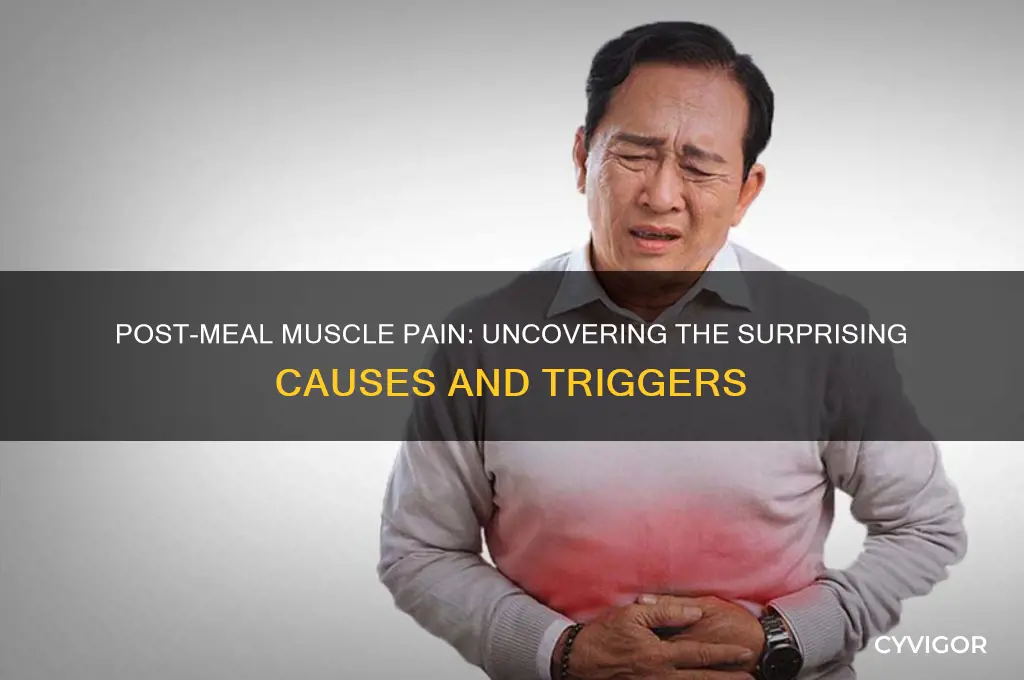 what causes muscle pain after eating