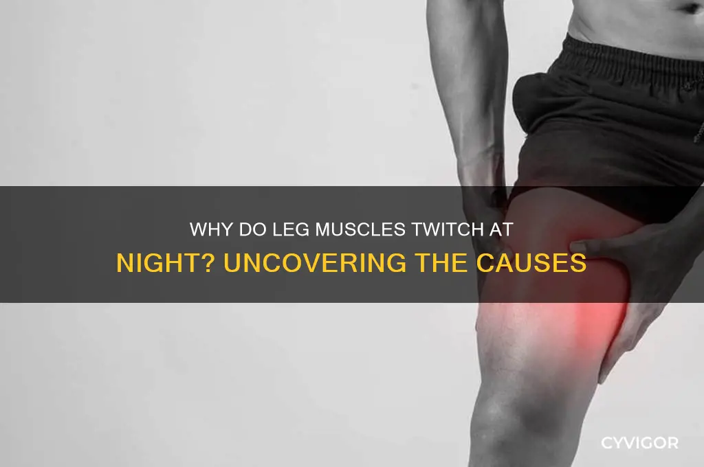 what causes muscle spasems in the legs while sleeping