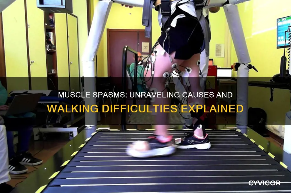what causes muscle spasms and cant walk