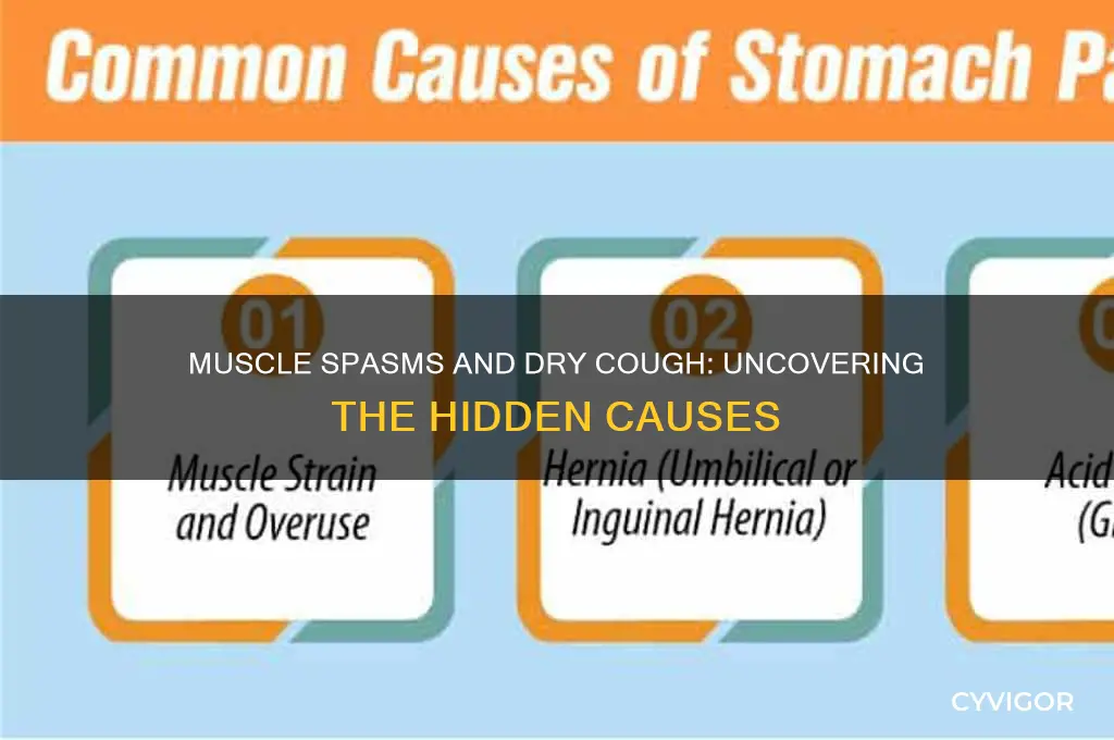 what causes muscle spasms and dry cough