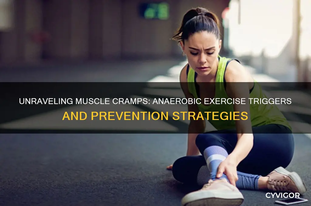 what causes muscle to become cramped during anaerobic