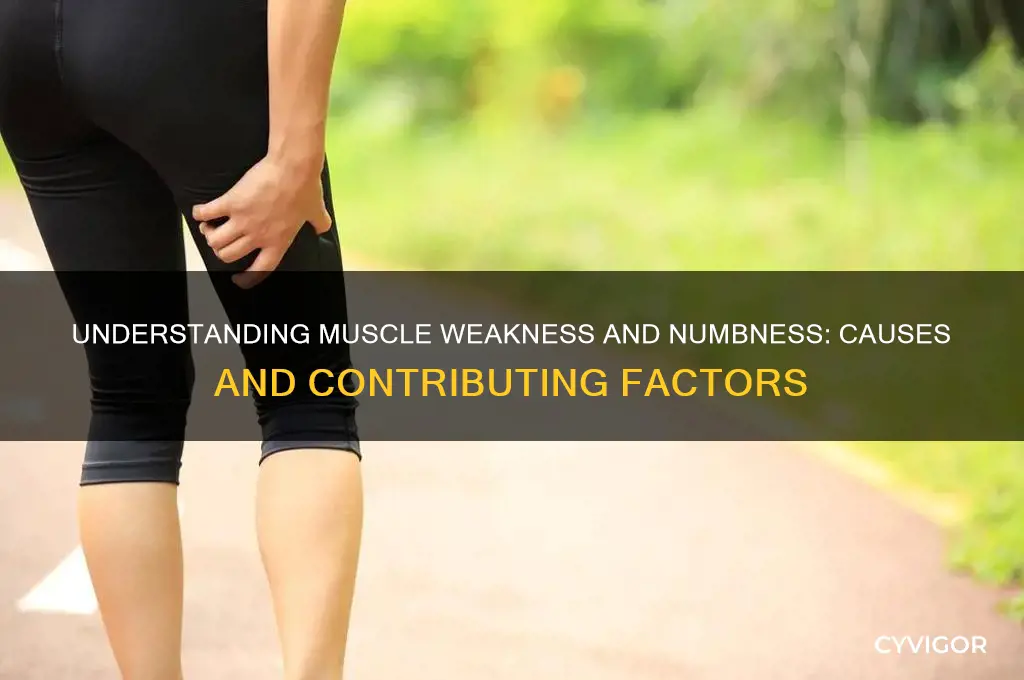 what causes muscle weakness and numbness