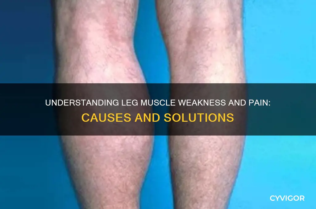 what causes muscle weakness and pain in legs