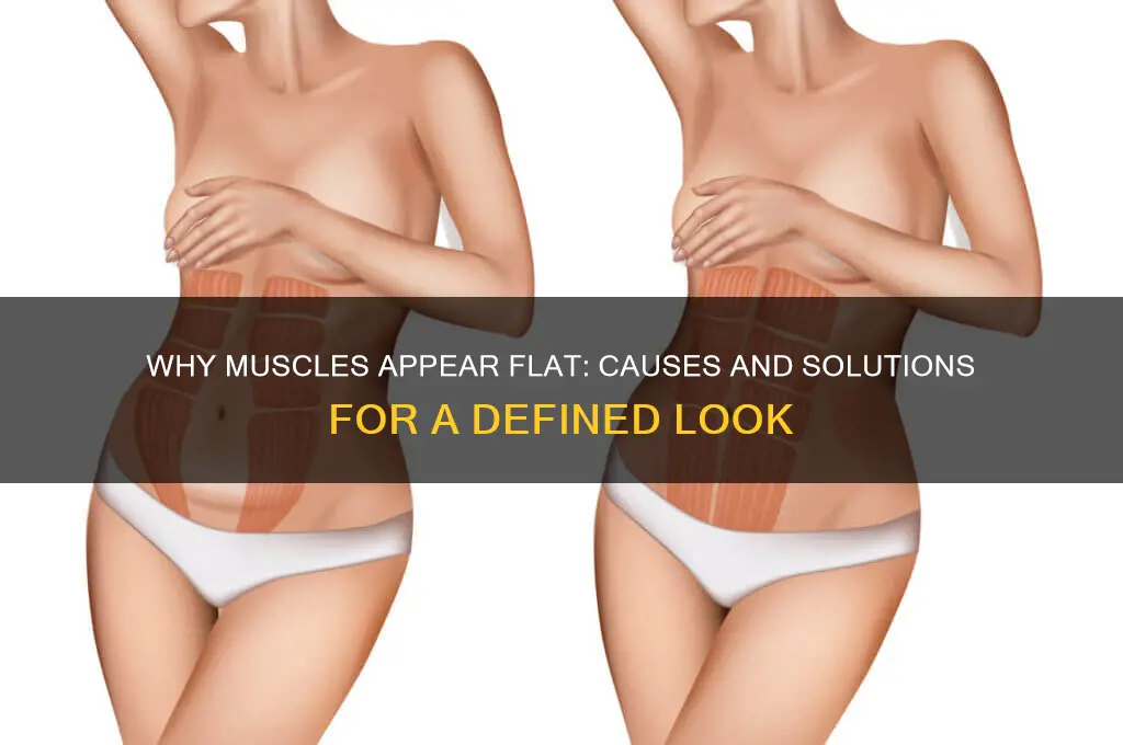 what causes muscles to look flat