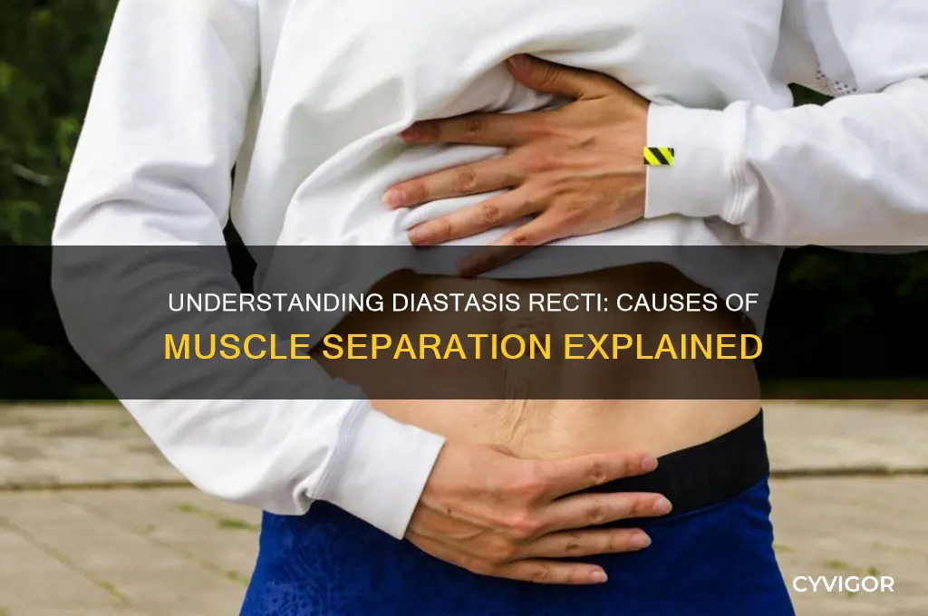 what causes muscles to separate