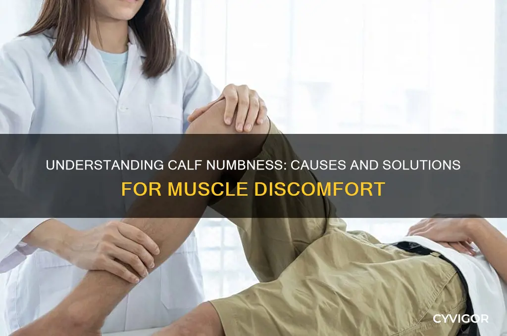 what causes numb feeling in calf muscles