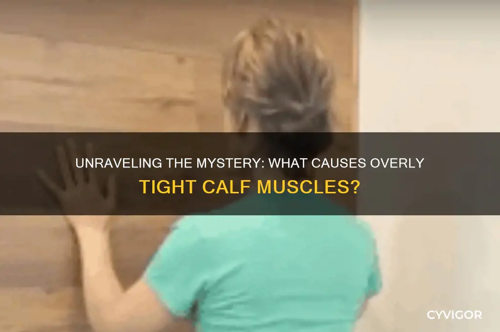 what causes overly tight calf muscles
