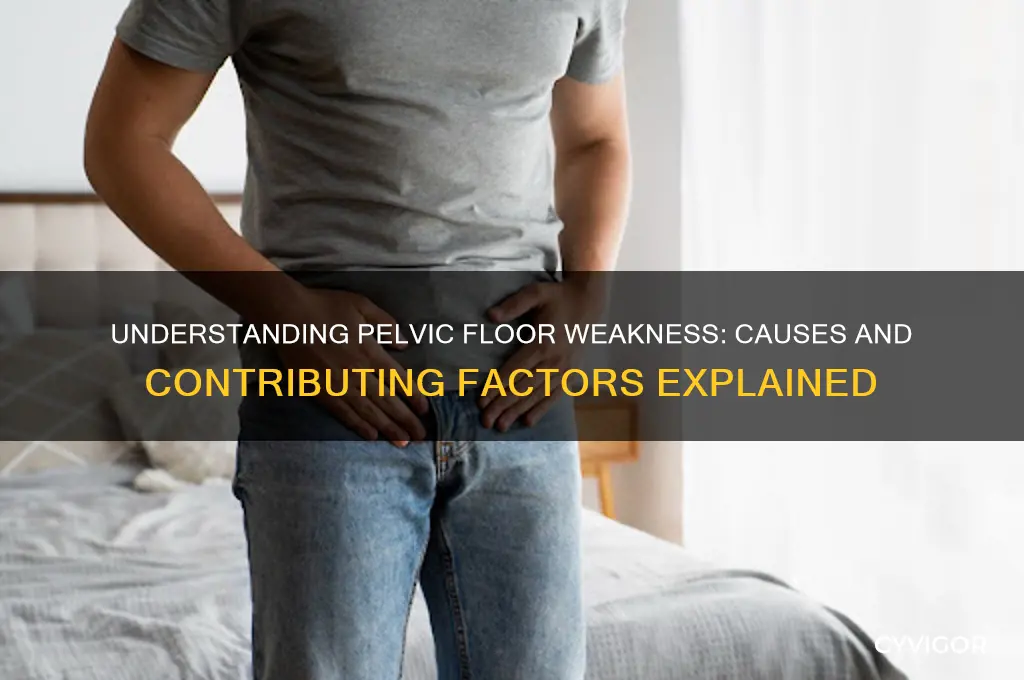 what causes pelvic floor muscles to weaken