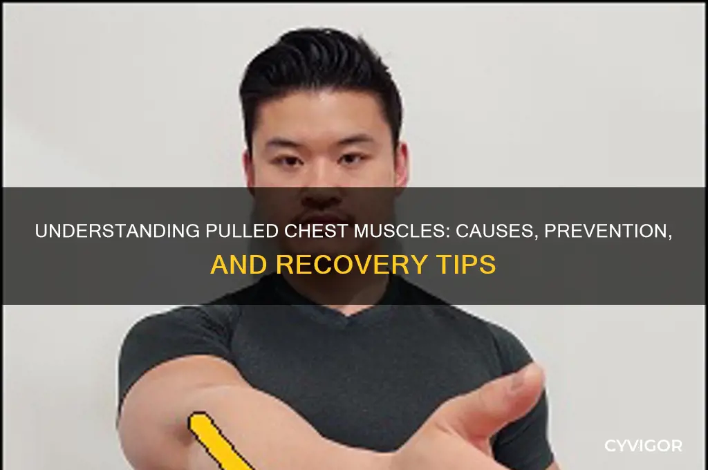 what causes pulled muscle in chest