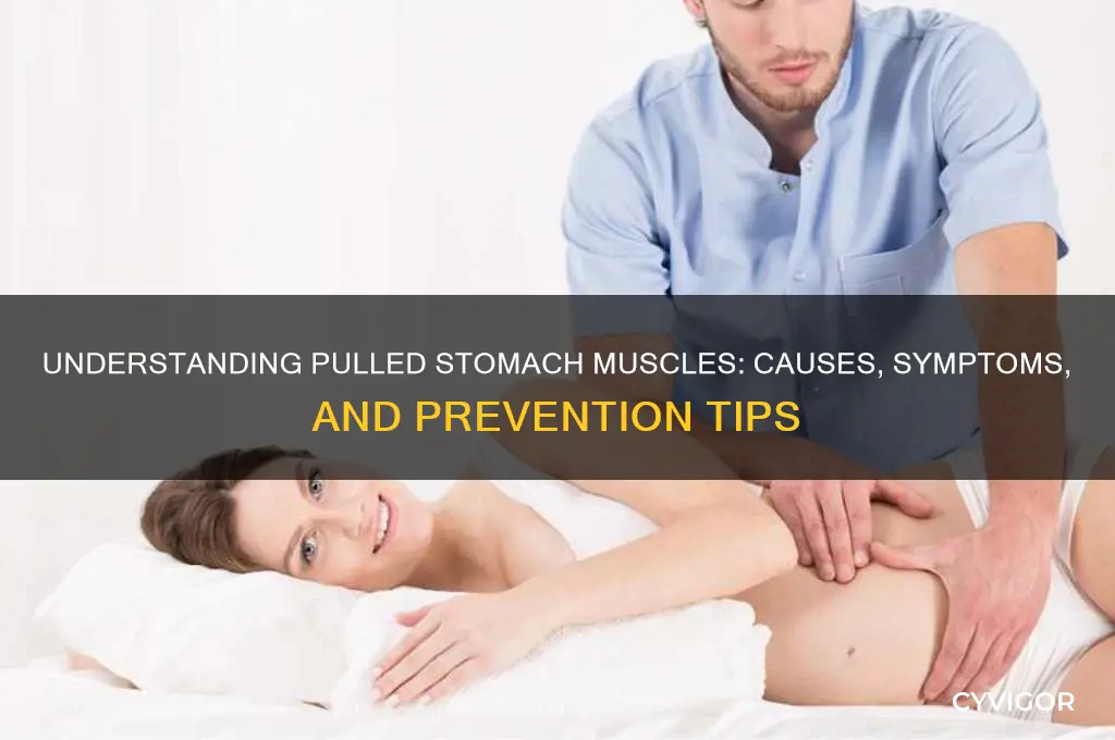 what causes pulled stomach muscles