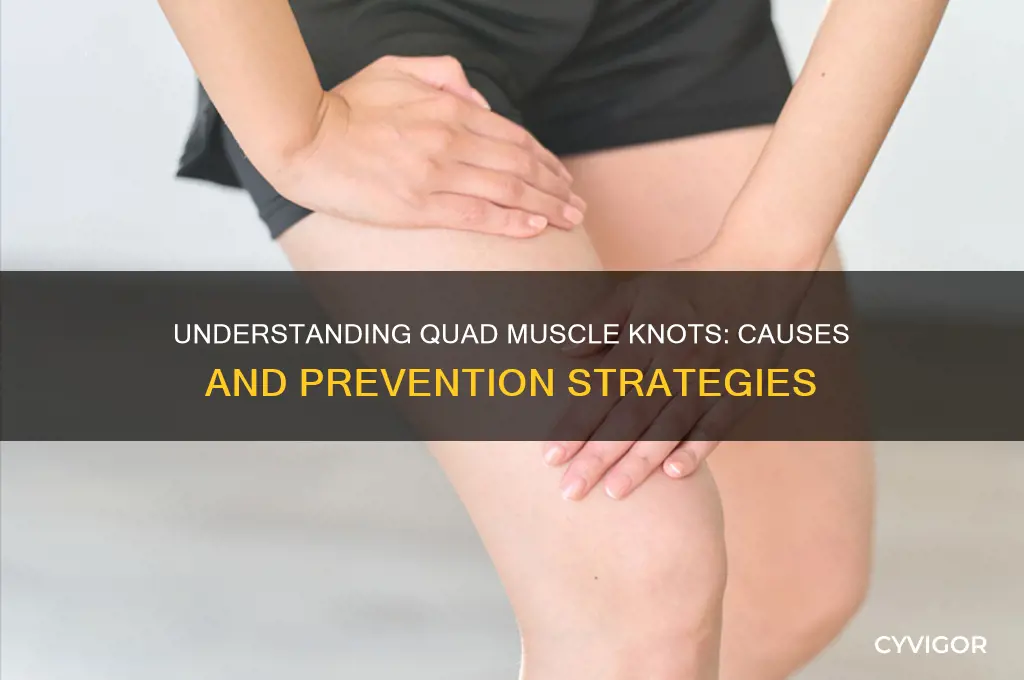 what causes quad muscle to get knotted up