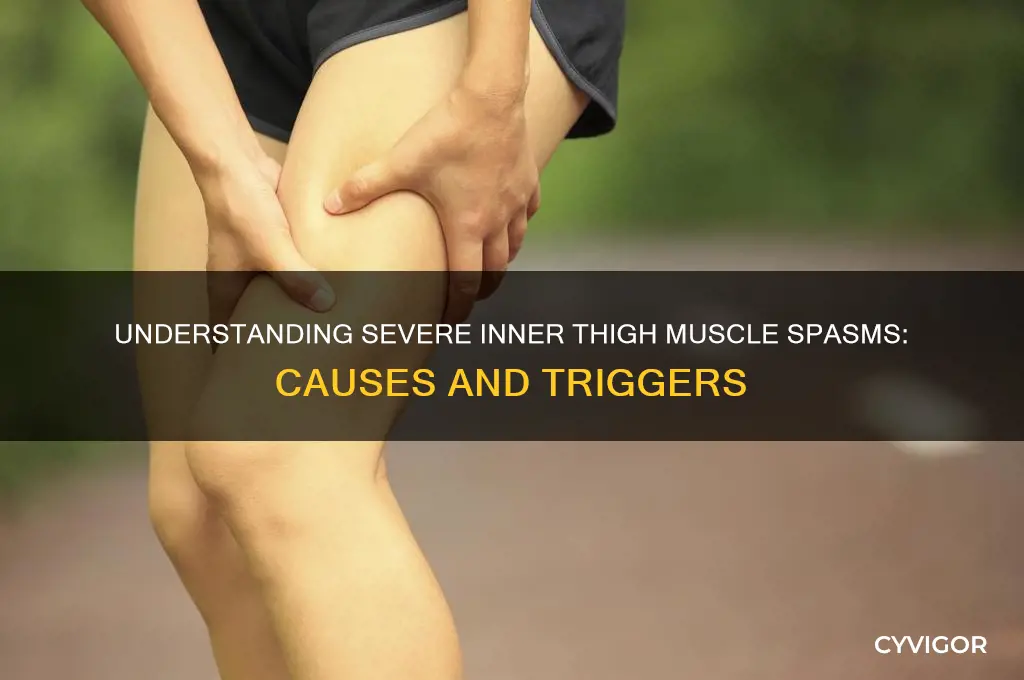 what causes severe inner thigh muscle spasms
