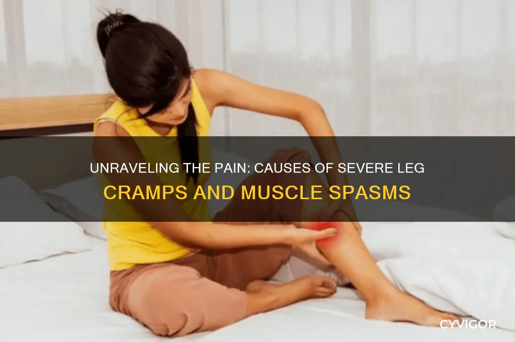 what causes severe leg cramps and muscle spasms