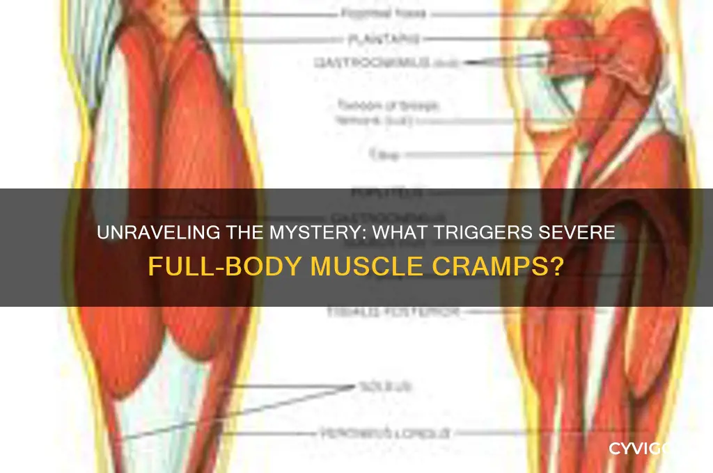 what causes severe muscle cramps all over body