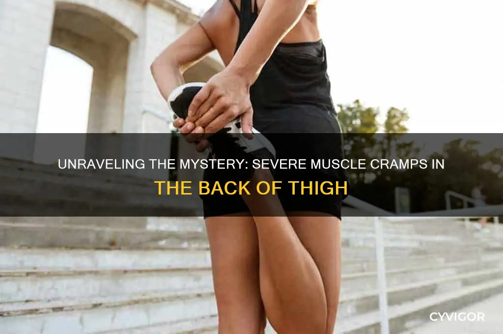 what causes severe muscle cramps in back of thigh